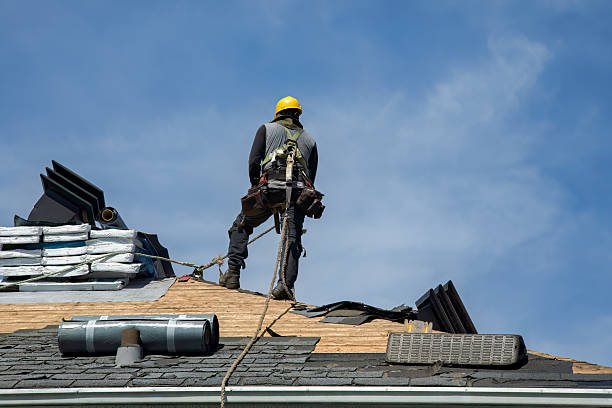 Professional Gutter Installation technician working in Cascade, ID